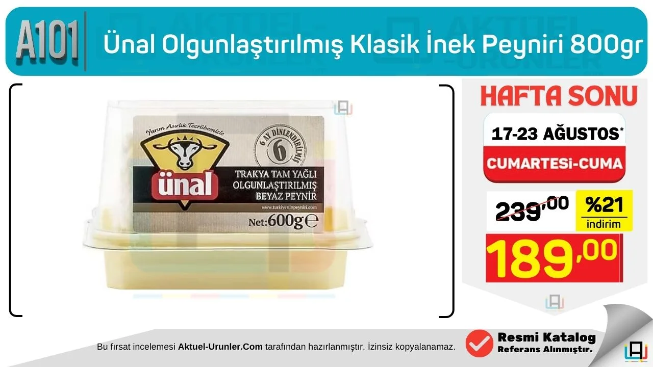 A101 17 Agustos Tekli İnceleme infografik Görsel