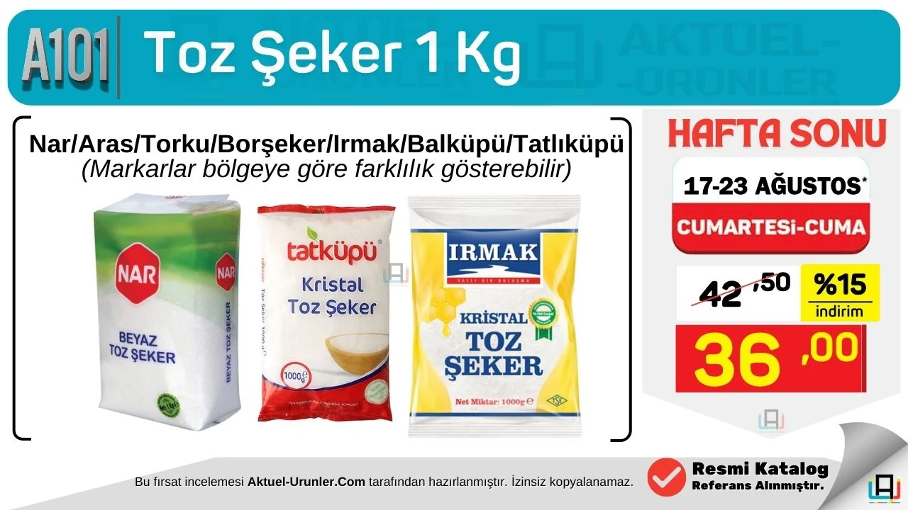 A101 17 Agustos Tekli İnceleme infografik Görsel