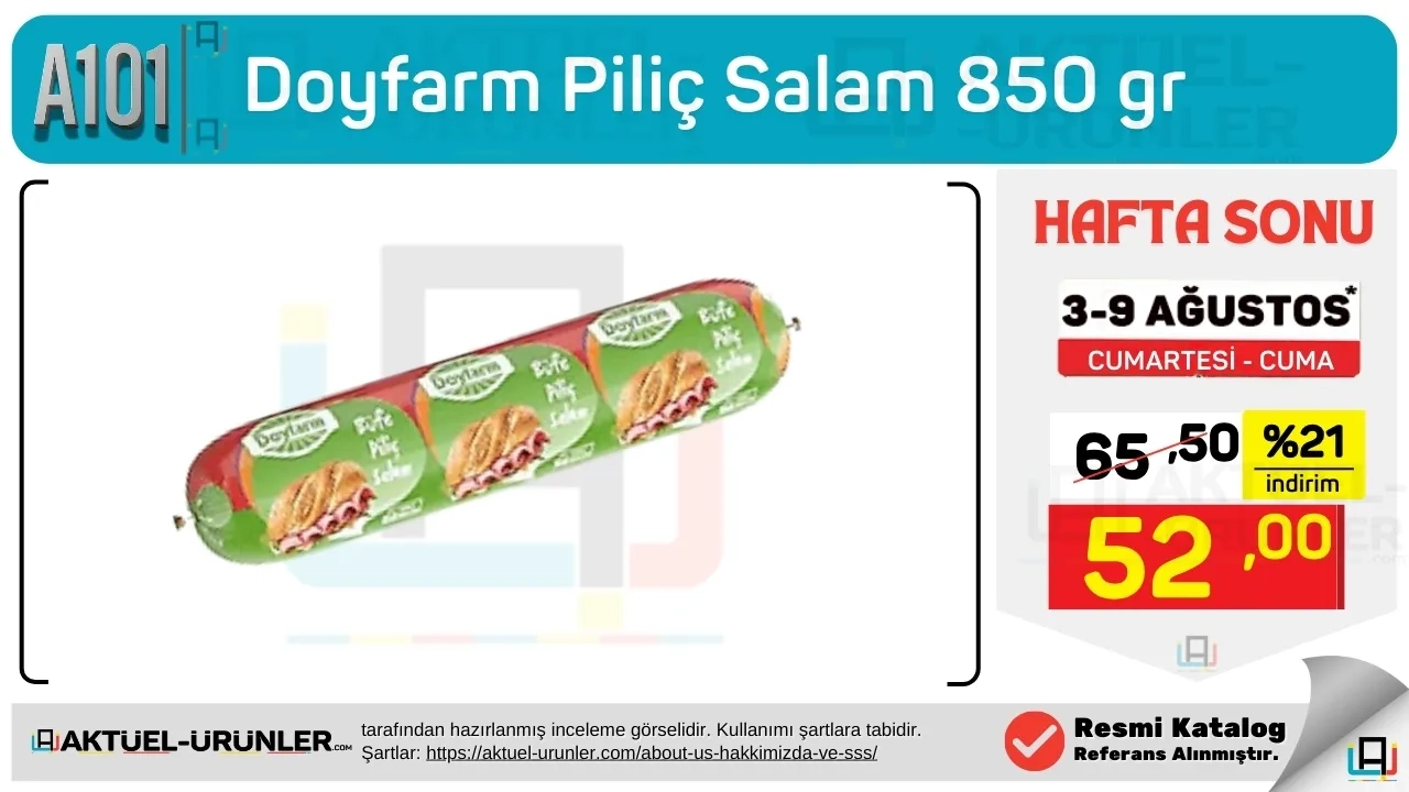 Salam Kampanyası A101 3 Ağustos