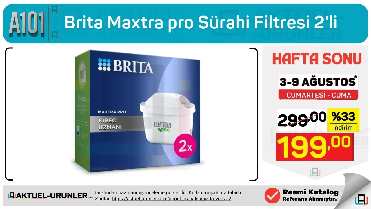 Brita Filtre A101 3 Ağustos Aktüel Ürünler