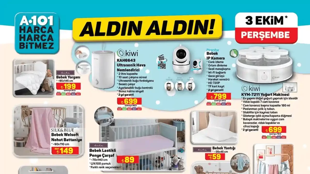 A101 3 Ekim 2024 Aktüel Ürünler Kataloğu