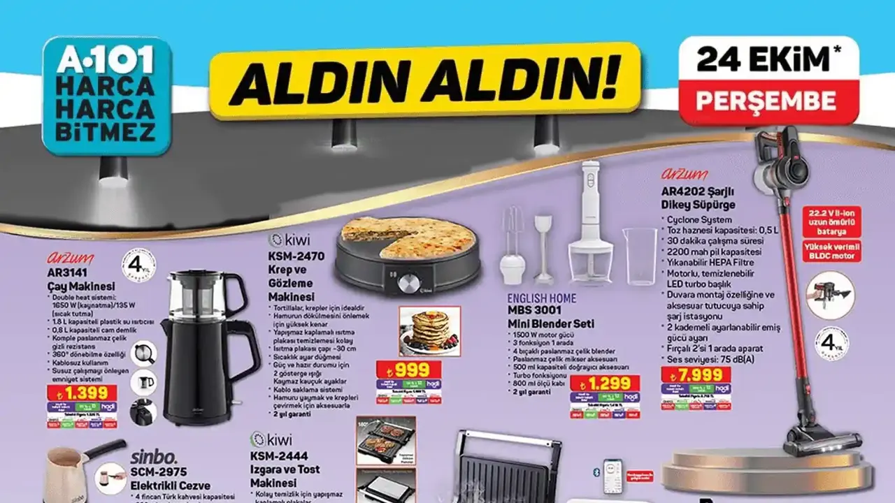 A101 24 Ekim 2024 Aktüel Ürünler Kataloğu