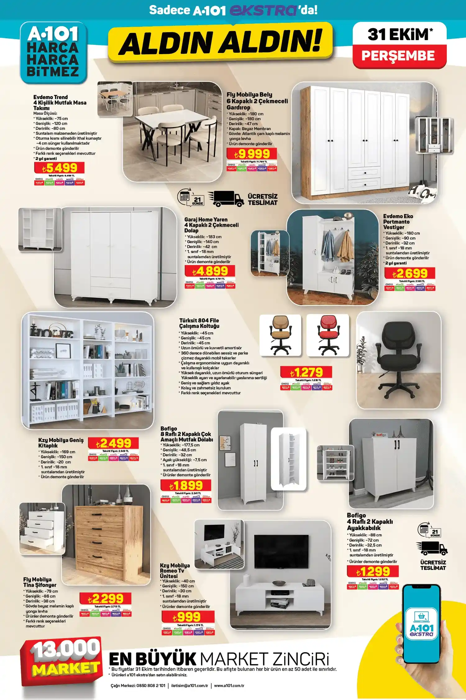 A101 31 Ekim Online Fırsatlar Kataloğu Sayfa 2