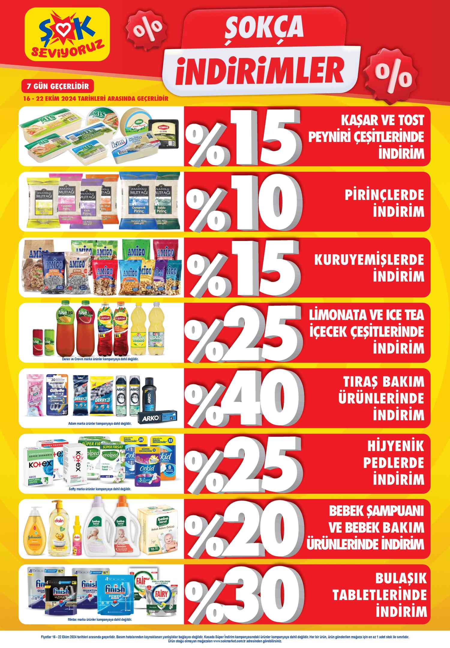 ŞOK 16 Ekim - 22 Ekim 2024 Şokça İndirimler Kataloğu