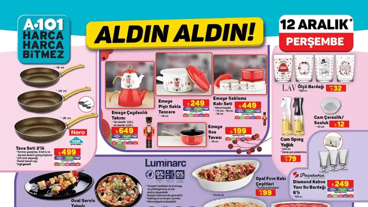 A101 12 Aralık 2024 Aktüel Ürünler Kataloğu