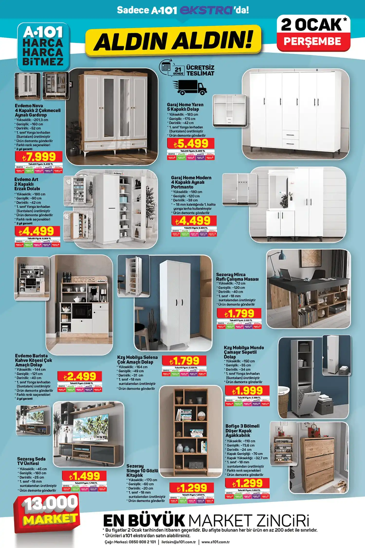 A101 2 Ocak 2025 Online Katalog Sayfası 6