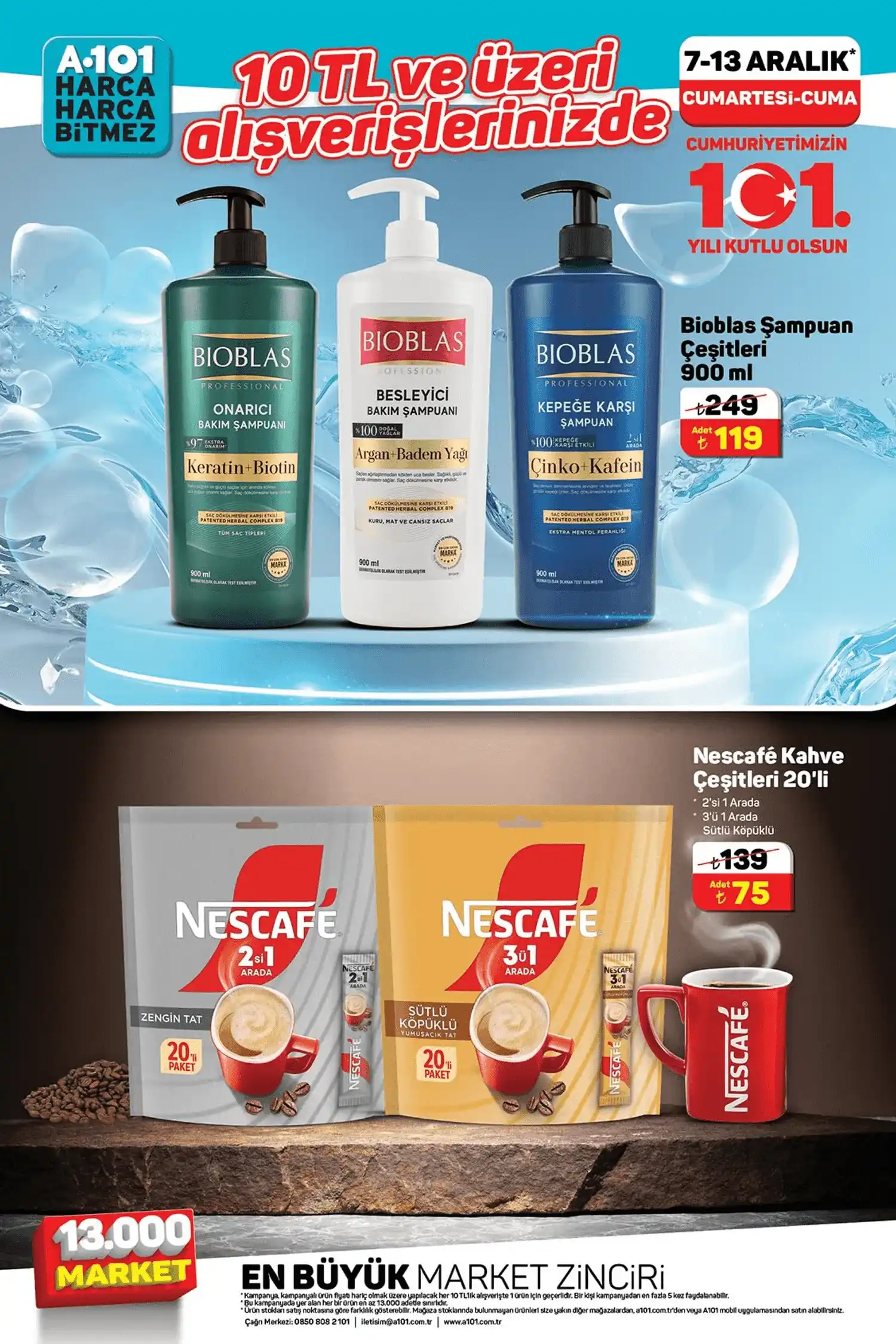 A101 Yarın Gelecek 13 Aralıka Kadar Geçerli Efsane Fiyatlar İçeren Katalog
