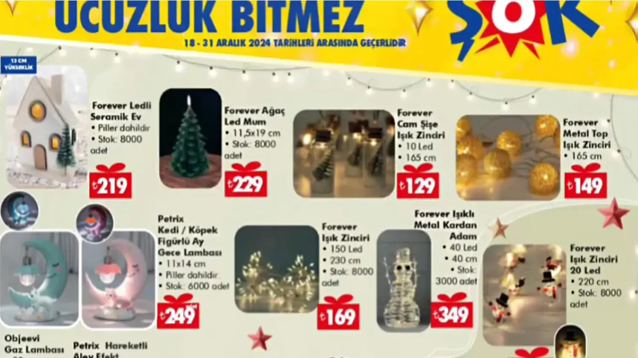 ŞOK 18 Aralık 2024 Aktüel Ürünler Kataloğu