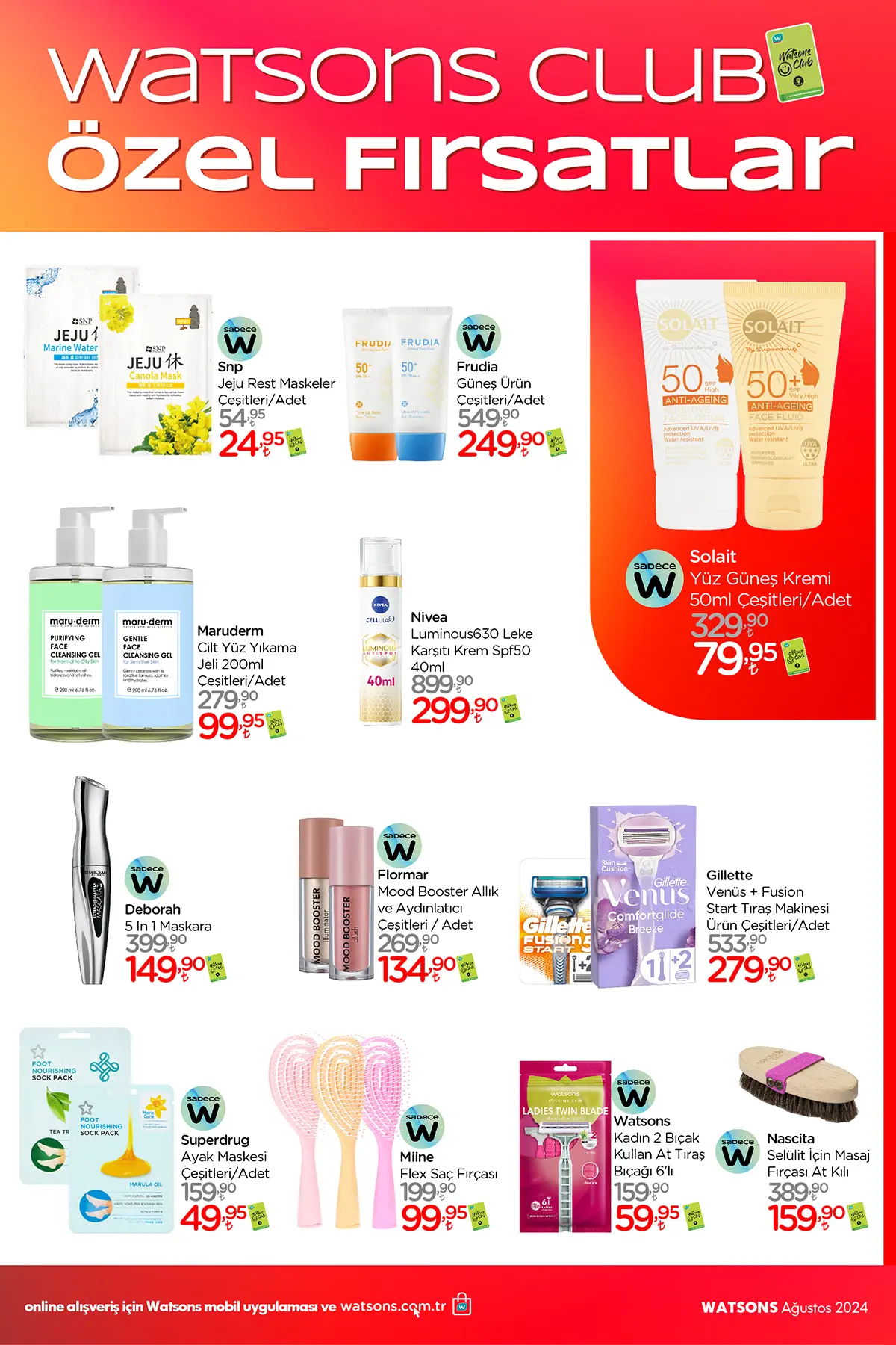 Watsons Ağustos 2024 Aktüel Ürünler Kataloğu 3. Sayfa