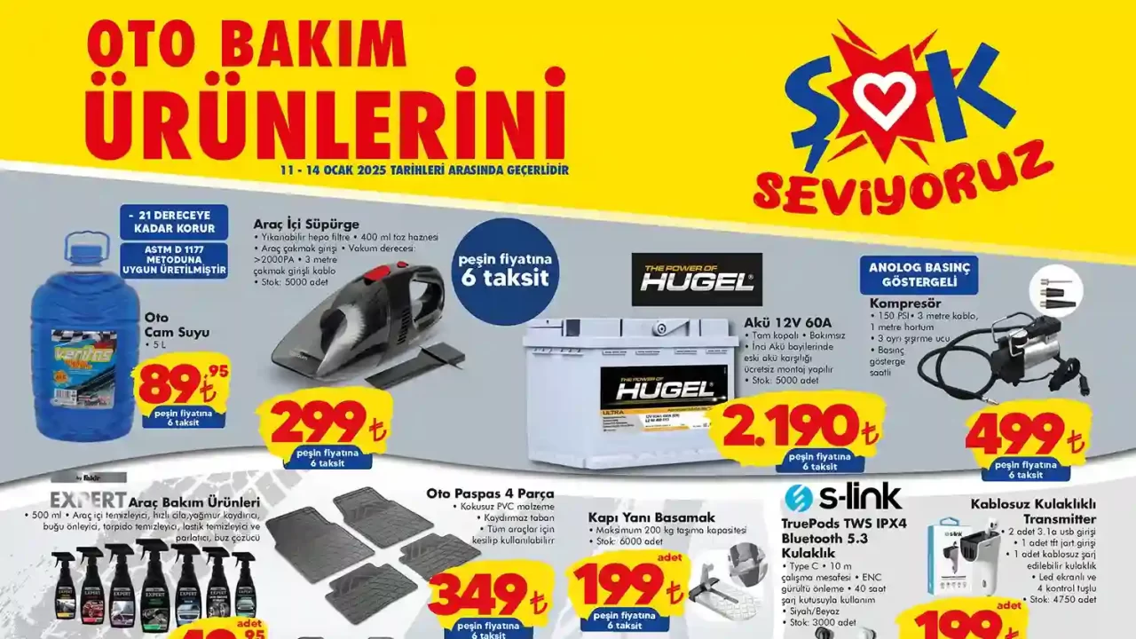 ŞOK 11 Ocak 2025 Aktüel Ürünler Kataloğu