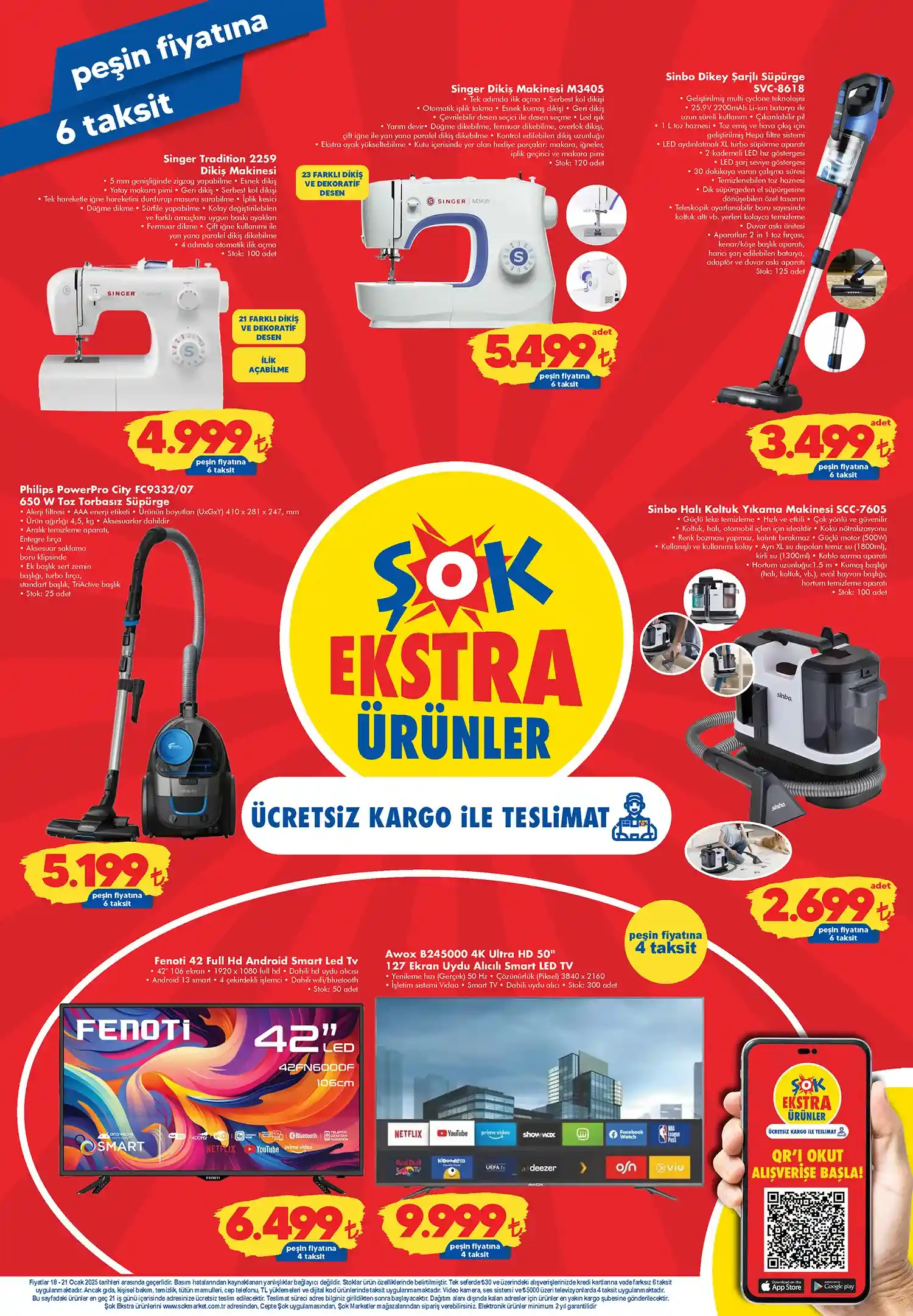 ŞOK 18 OCAK 2025 Ekstra Ürünler Kataloğu