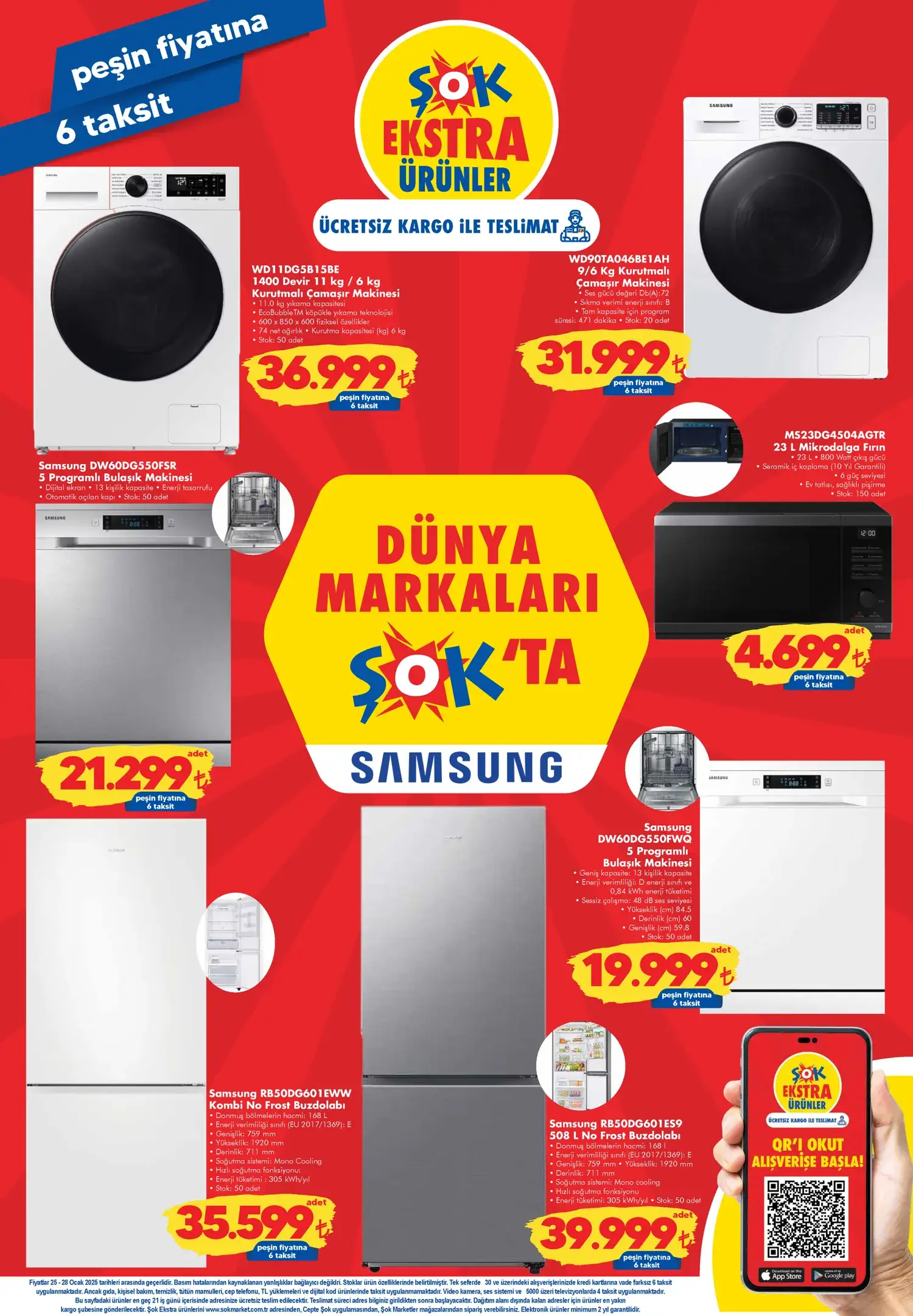 ŞOK 25 OCAK 2025 Samsung Ürünleri Büyük Fırsatlar Kataloğu