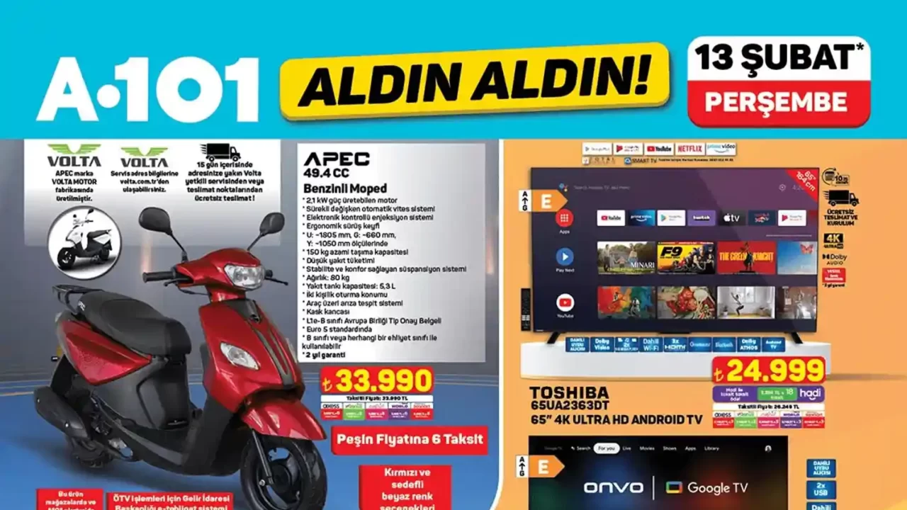 A101 13 Şubat 2025 Aktüel Ürünler Kataloğu