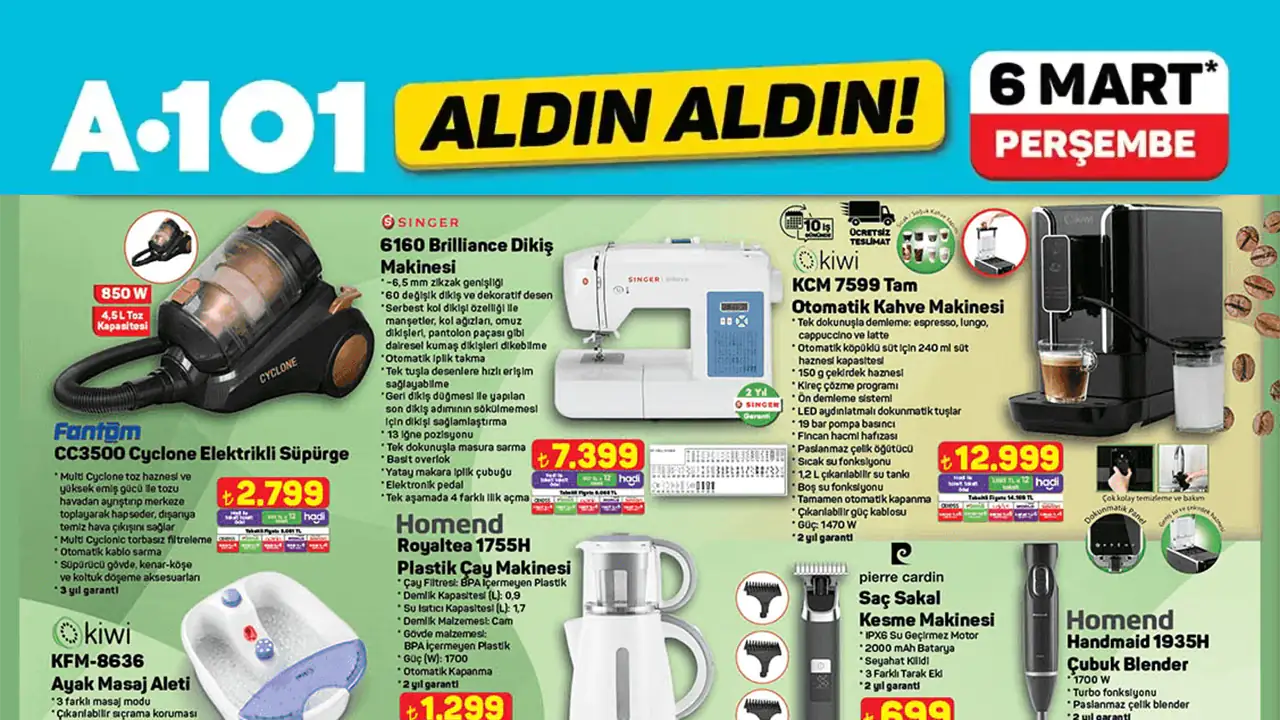 A101 6 Mart 2025 Aktüel Ürünler Kataloğu