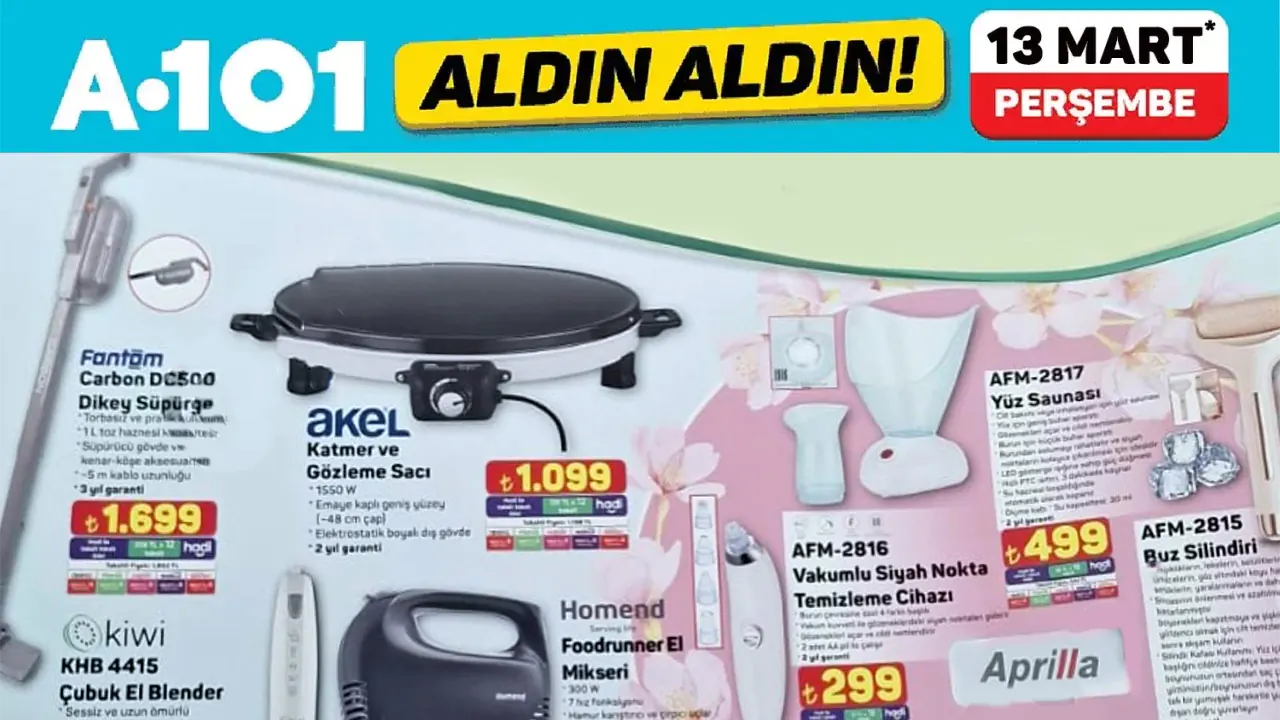 A101 13 Mart 2025 Aktüel Ürünler Kataloğu