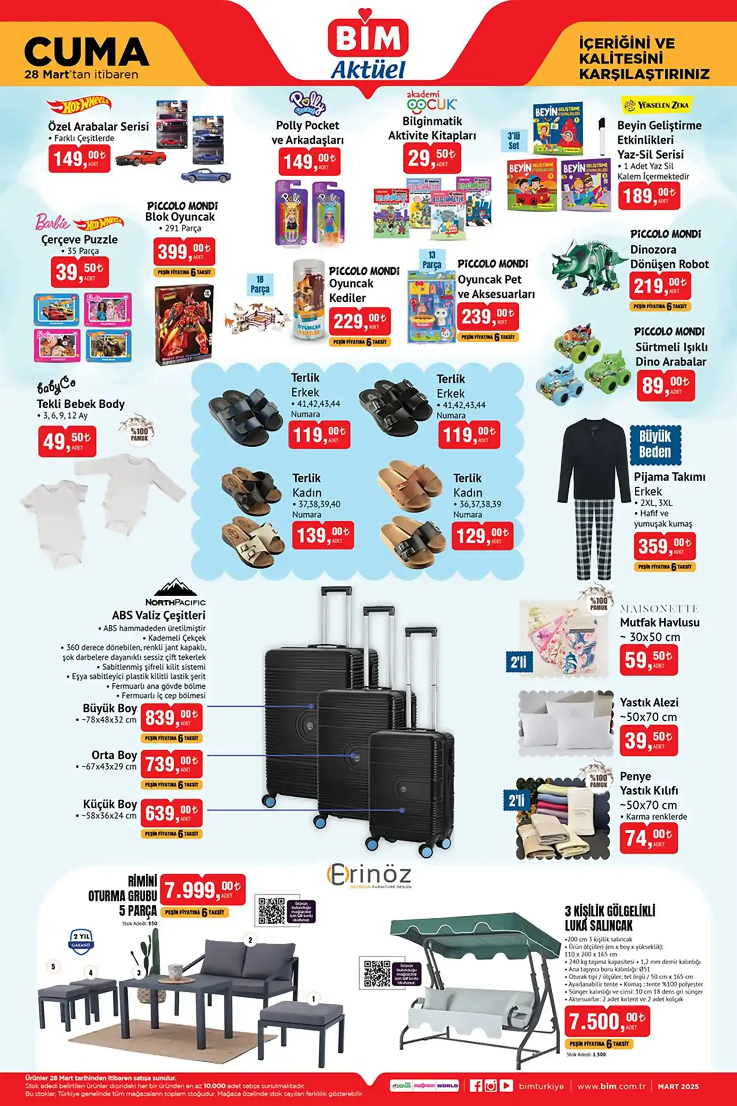 Bim 28 Mart 2025 Aktüel Ürünler Kataloğu