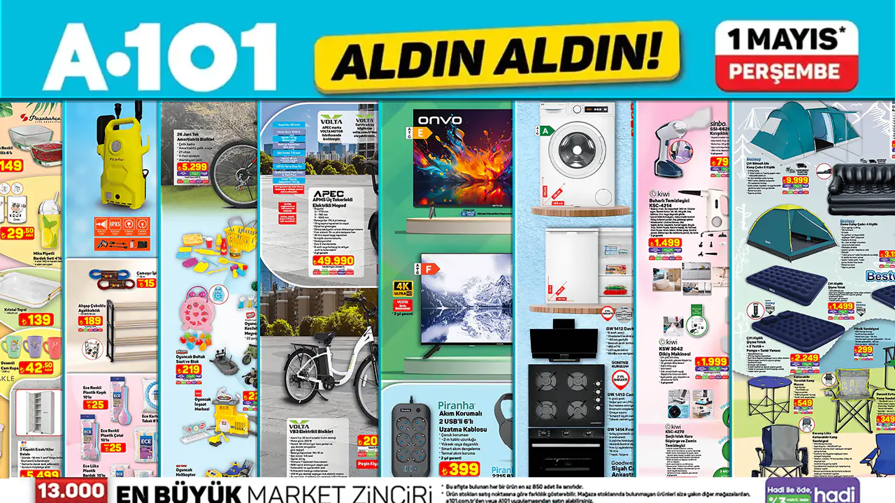 A101 1 Mayıs 2025 Aktüel Ürünler Kataloğu