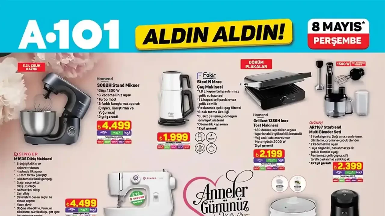 A101 8 Mayıs 2025 Aktüel Ürünler Kataloğu