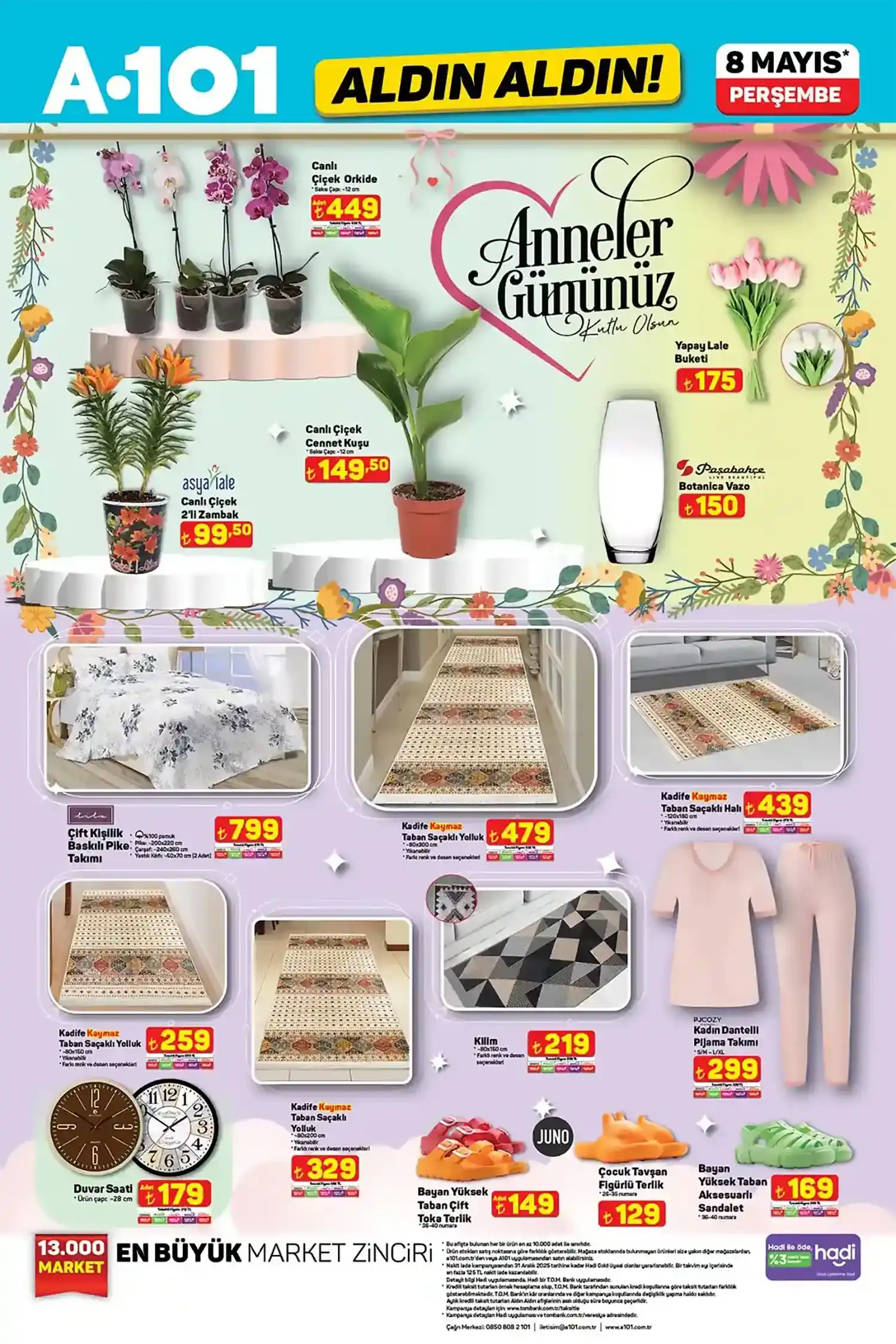 A101 8 Mayıs Kataloğu 11 Mayıs Anneler Günü Özel İndirimleri