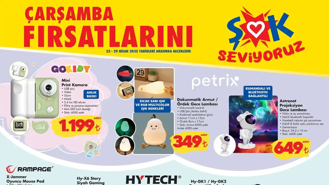 ŞOK 23 Nisan 2025 Aktüel Ürünler Kataloğu
