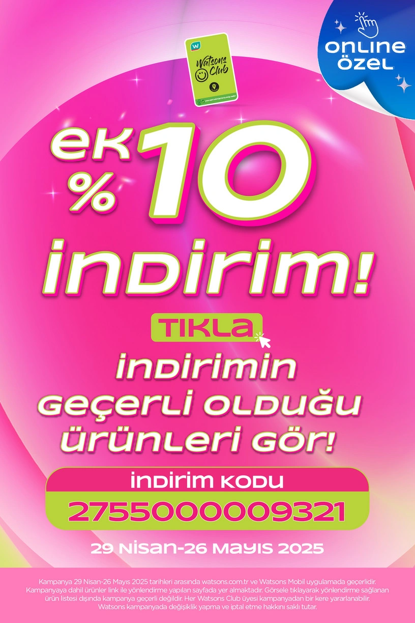 Watsons Mayıs 2025 Kataloğu İndirim Kodu
