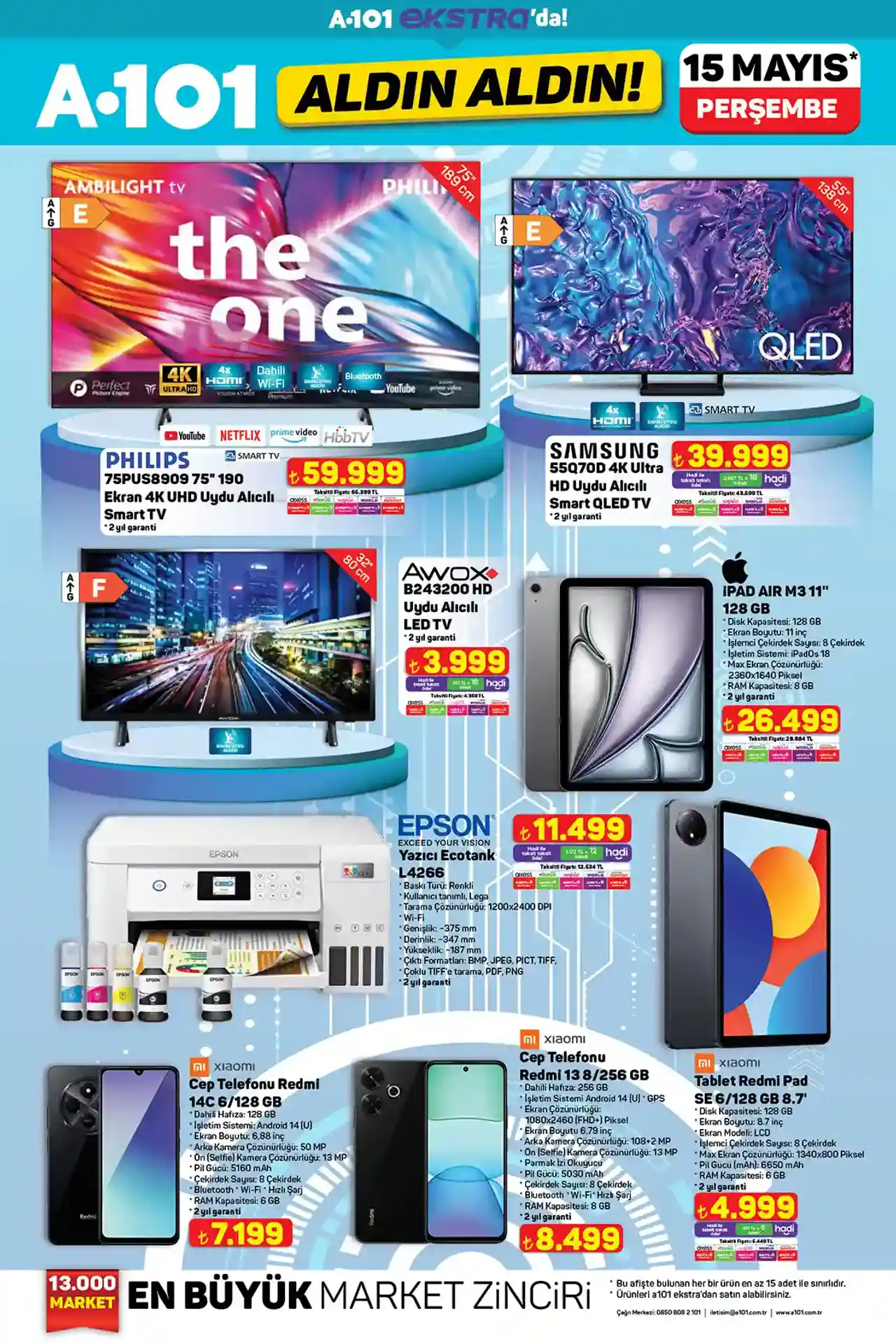 A101 15 Mayıs 2025 Ekstra Katalog Sayfa 3