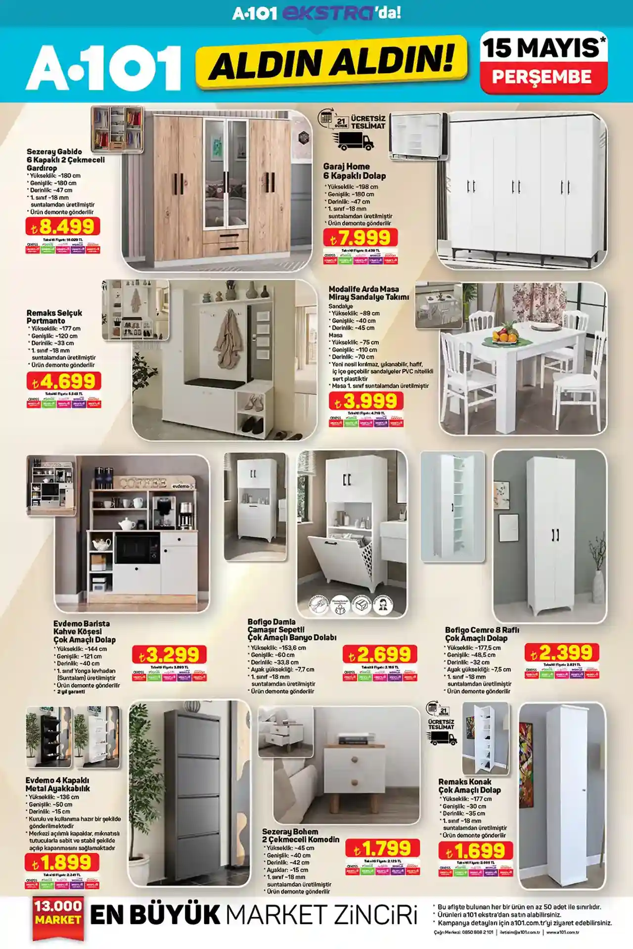 A101 15 Mayıs 2025 Ekstra Katalog Sayfa 6