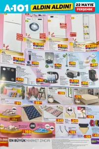 A101 22 Mayıs 2025 Aktüel Ürünler Kataloğu