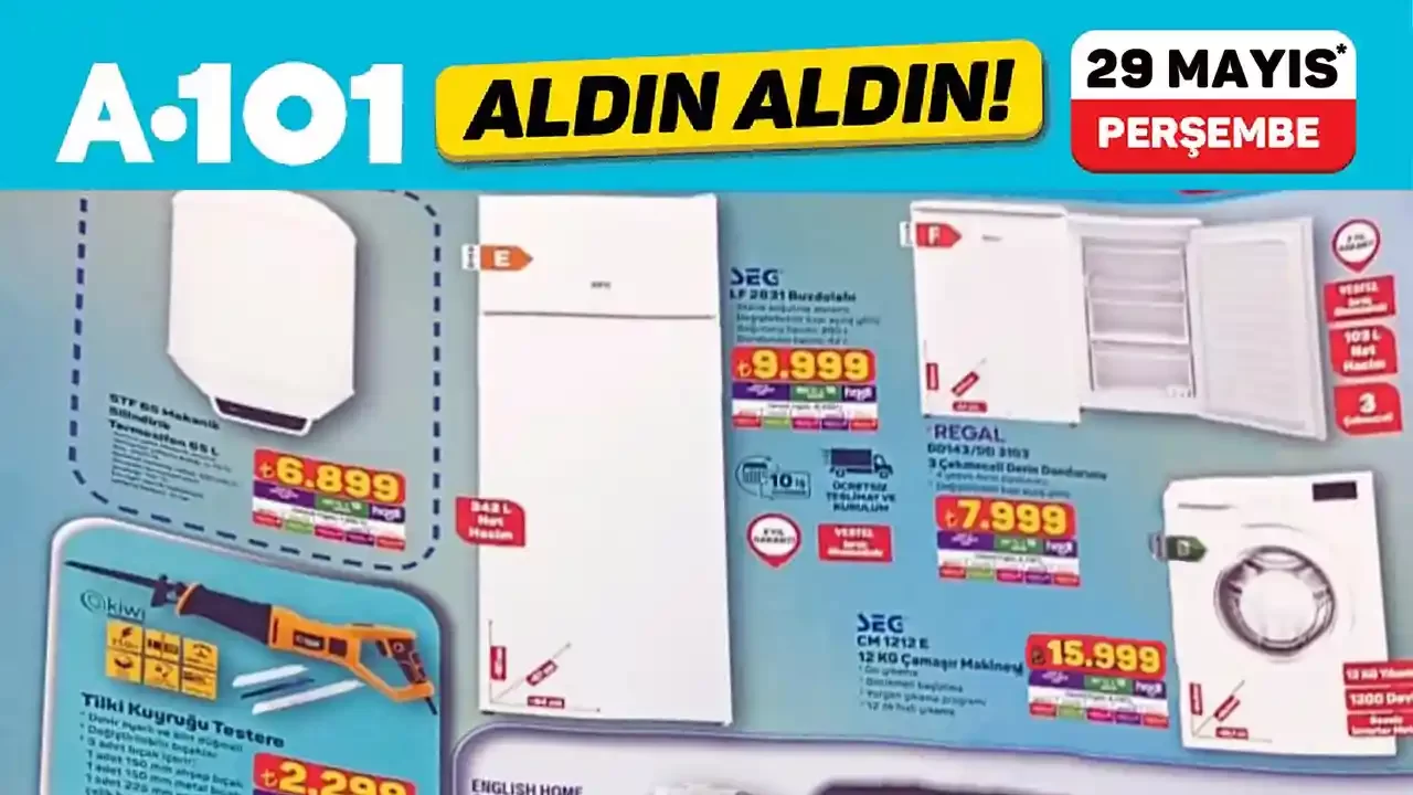 A101 29 Mayıs 2025 Aktüel Ürünler Kataloğu