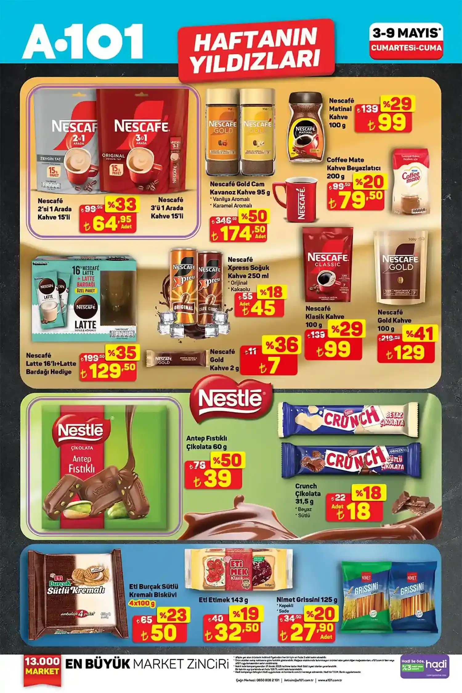 A101 3 Mayıs 2025 Nestle & Nescafe Aktüel Ürün Kataloğu
