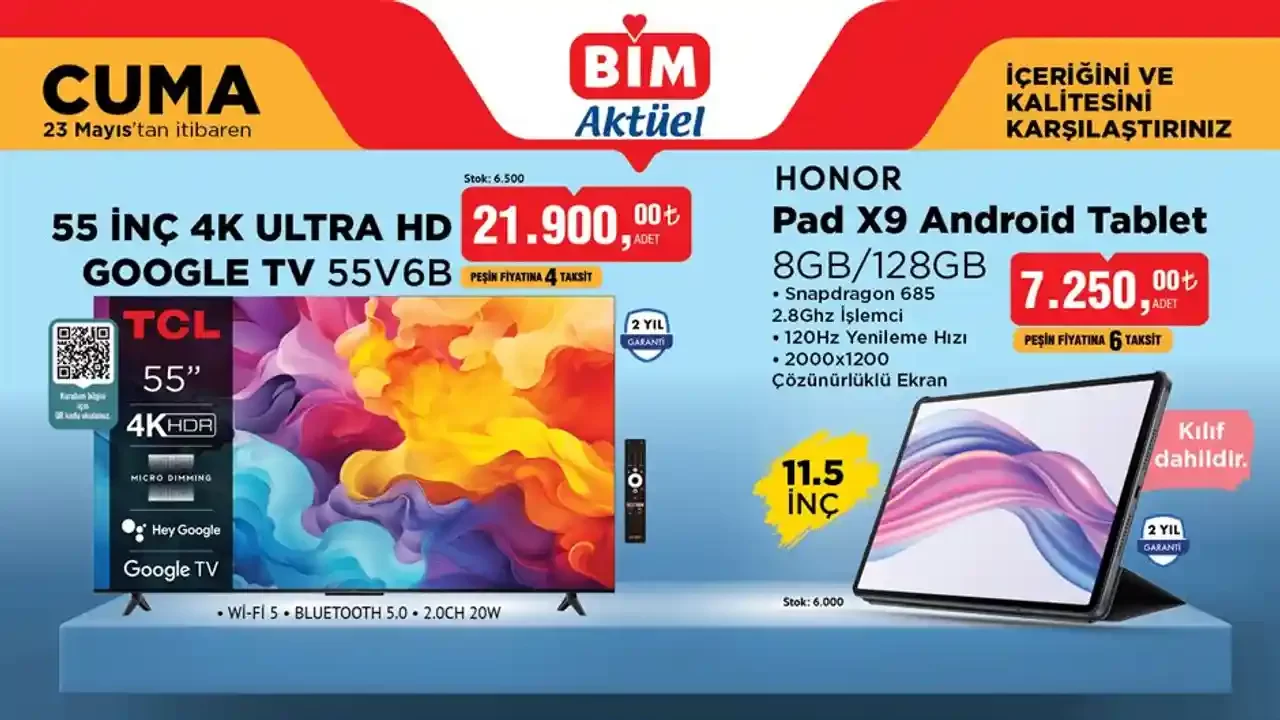 BİM 23 Mayıs 2025 Aktüel Ürünler Kataloğu