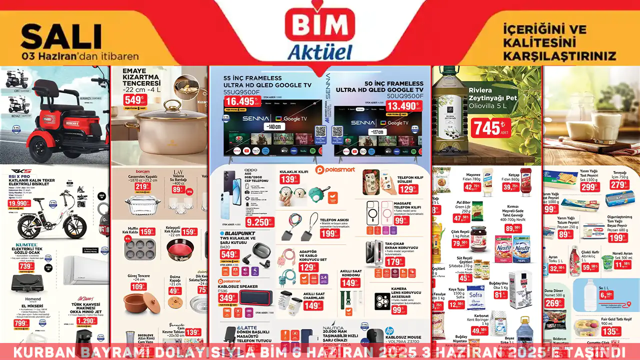 BİM 3 Haziran 2025 Aktüel Ürünler Kataloğu