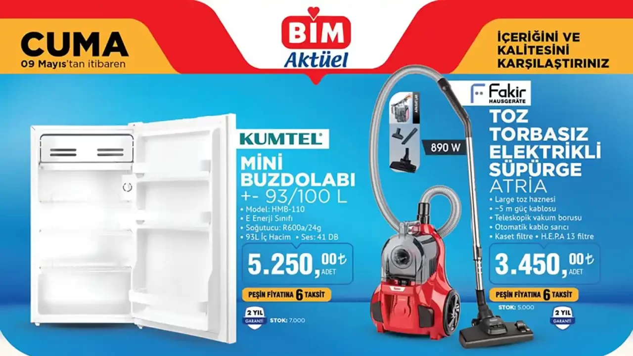 BİM 9 Mayıs 2025 Aktüel Ürünler Kataloğu
