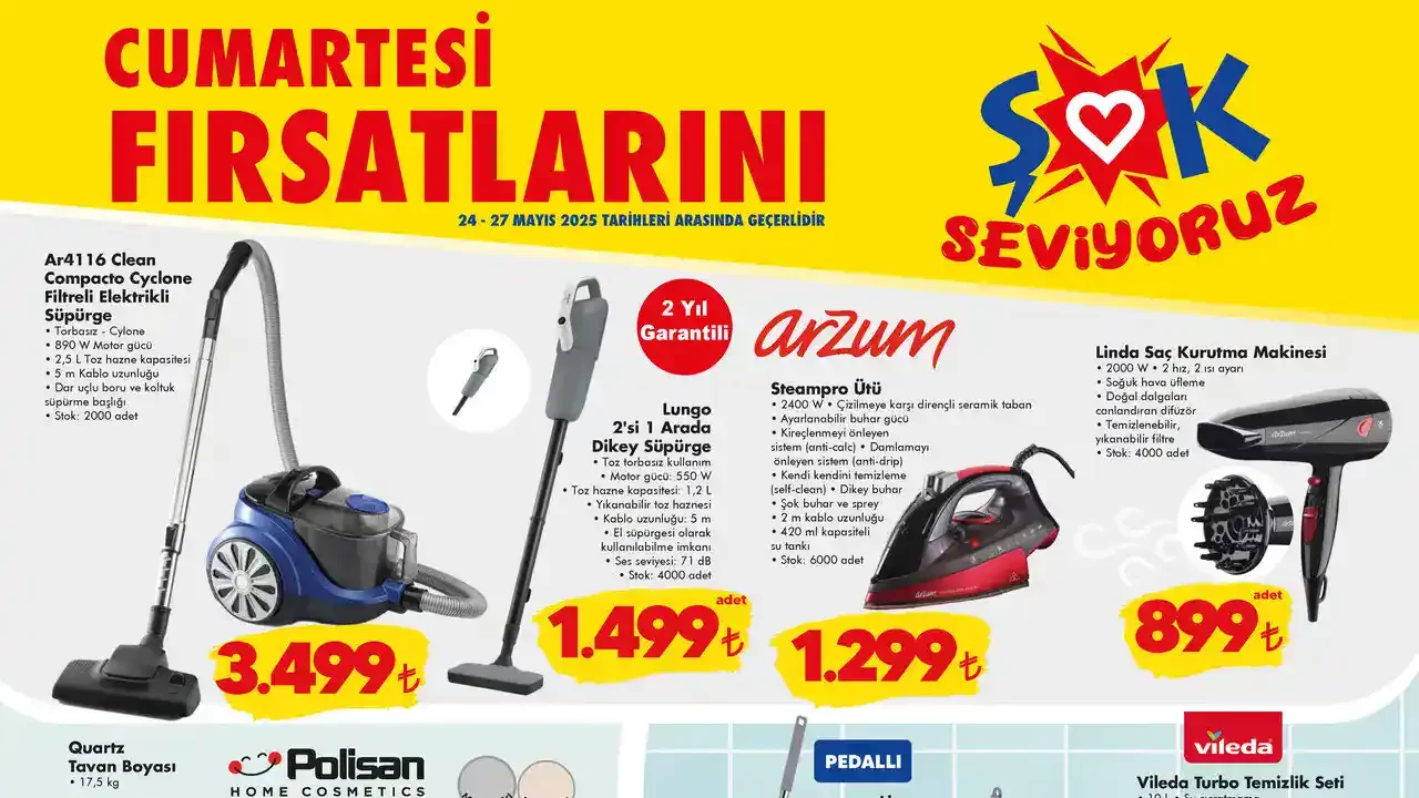 ŞOK 24 Mayıs 2025 Aktüel Ürünler Kataloğu