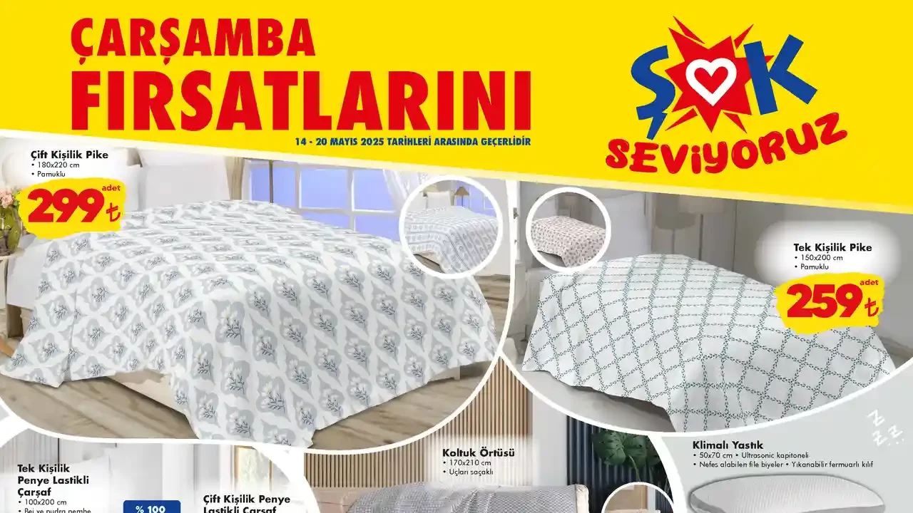 ŞOK 14 Mayıs 2025 Aktüel Ürünler Kataloğu