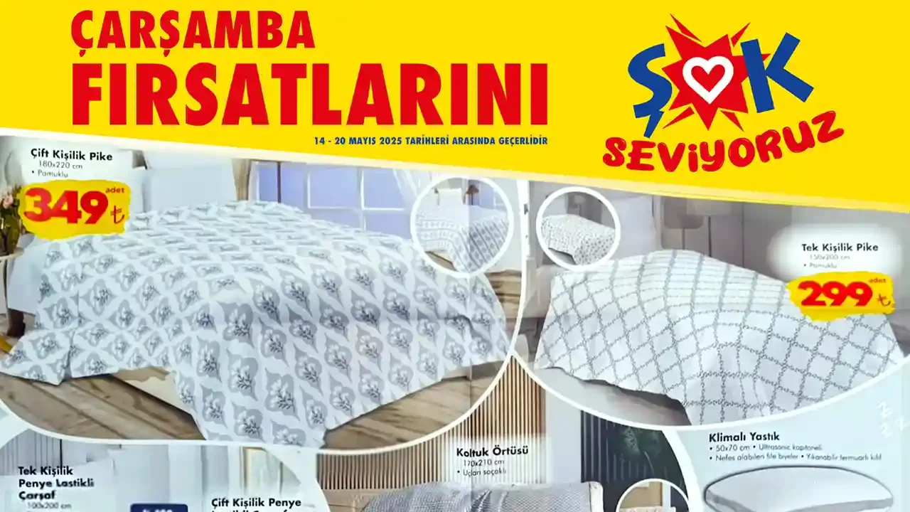 ŞOK 14 Mayıs 2025 Aktüel Ürünler Kataloğu