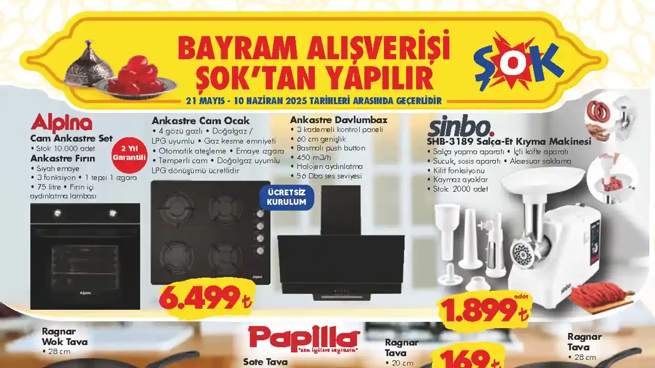 ŞOK 21 Mayıs 2025 Aktüel Ürünler Kataloğu
