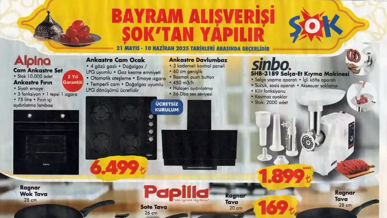 ŞOK 21 Mayıs 2025 Aktüel Ürünler Kataloğu