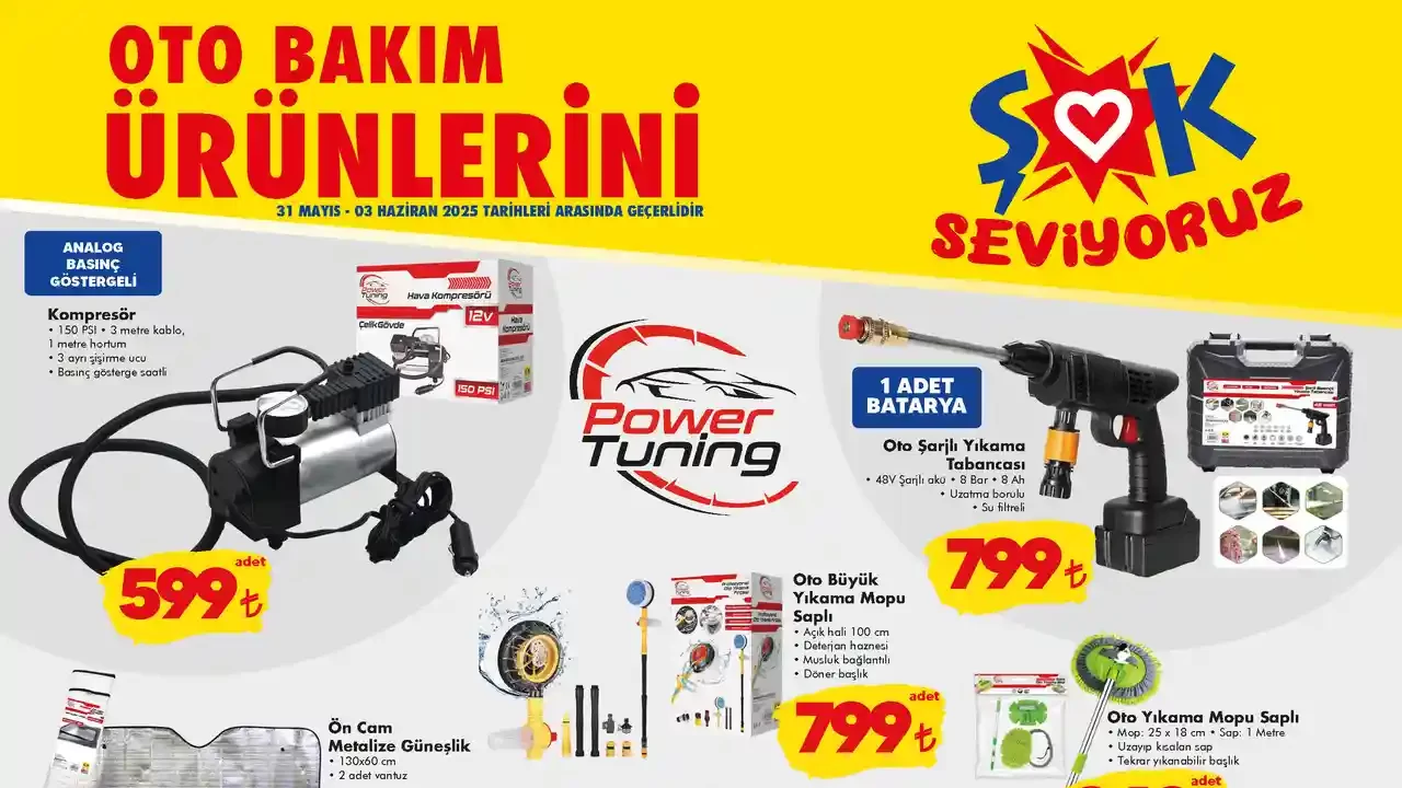 ŞOK 31 Mayıs 2025 Aktüel Ürünler Kataloğu