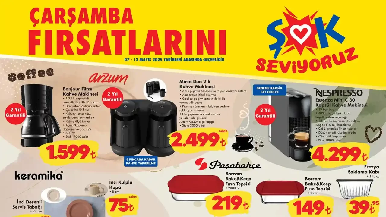 ŞOK 7 Mayıs 2025 Aktüel Ürünler Kataloğu