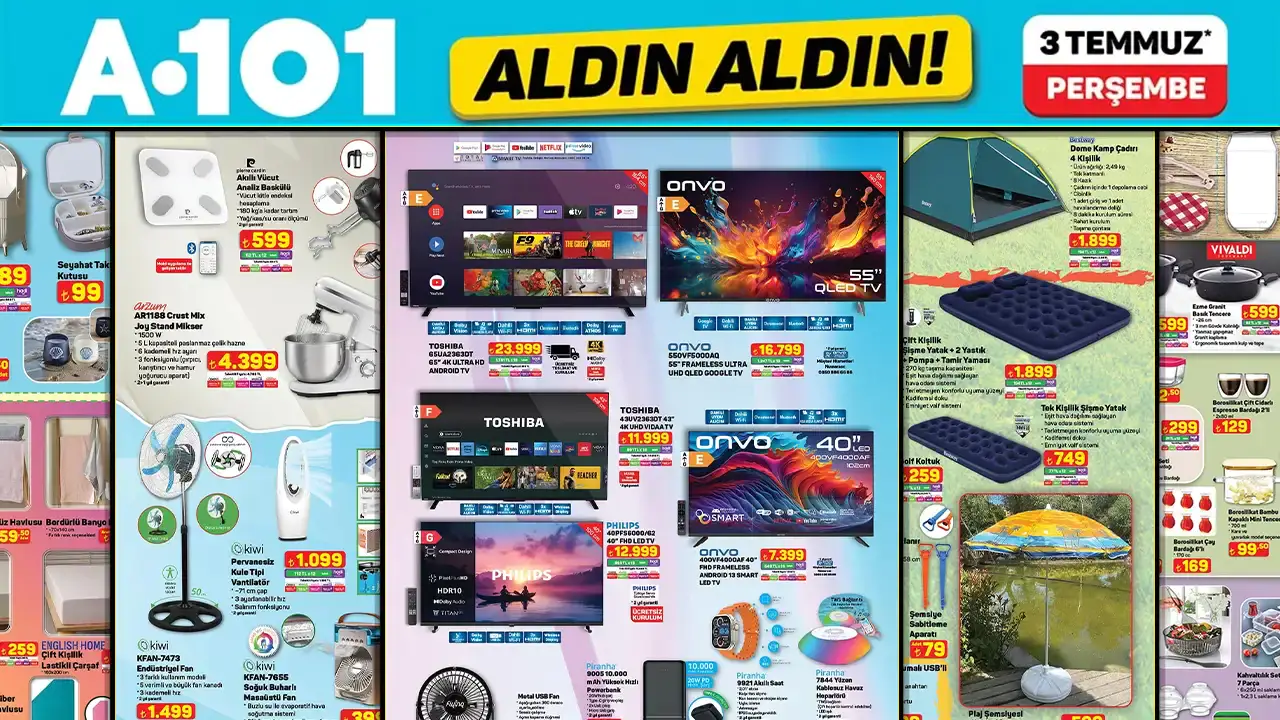 A101 3 Temmuz 2025 Aktüel Ürünler Kataloğu