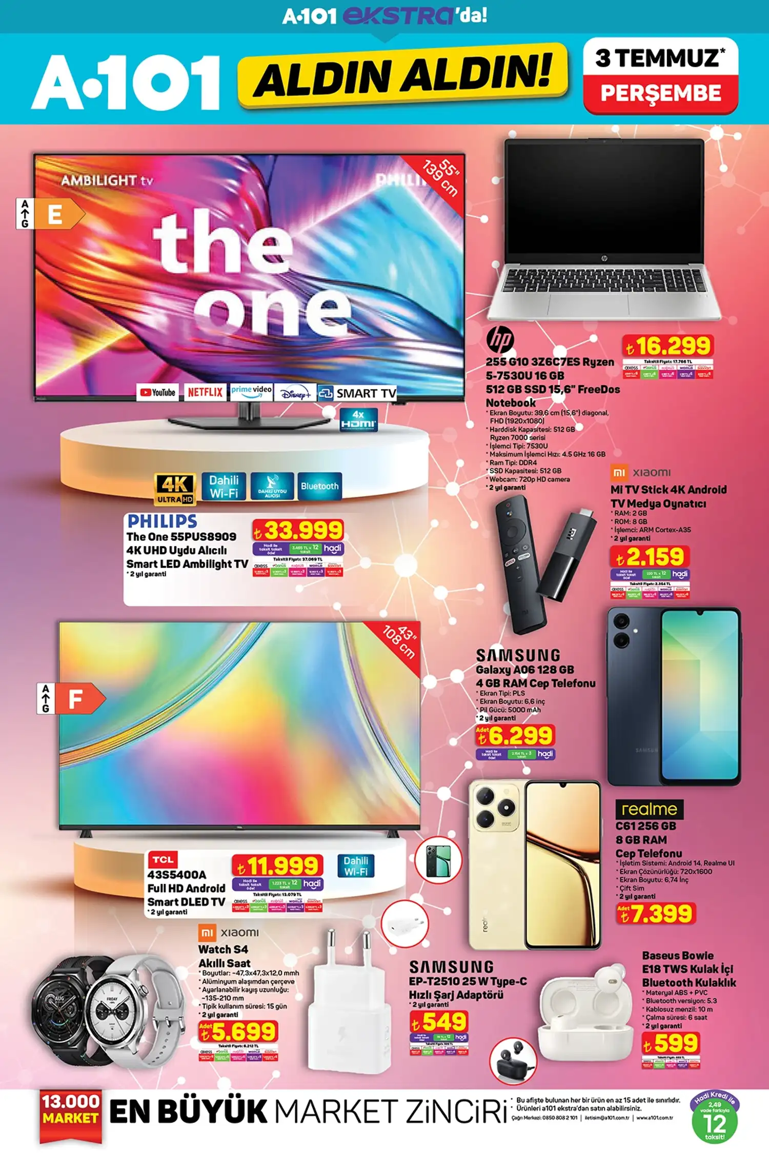 A101 3 Temmuz 2025 Online Katalog Sayfa 1