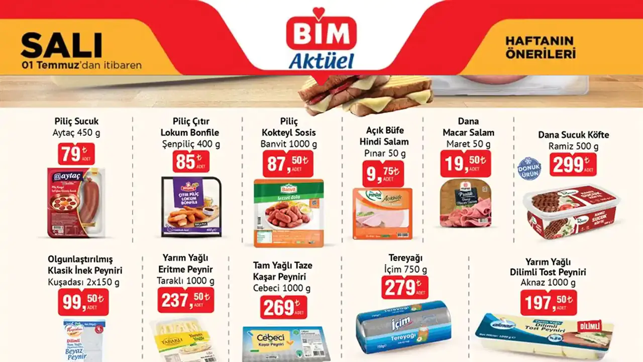 BİM 1 Temmuz 2025 Aktüel Ürünler Kataloğu