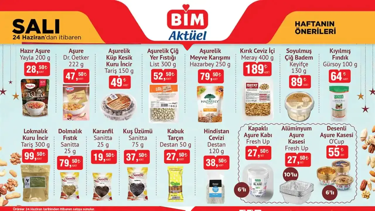 BİM 24 Haziran 2025 Aktüel Ürünler Kataloğu
