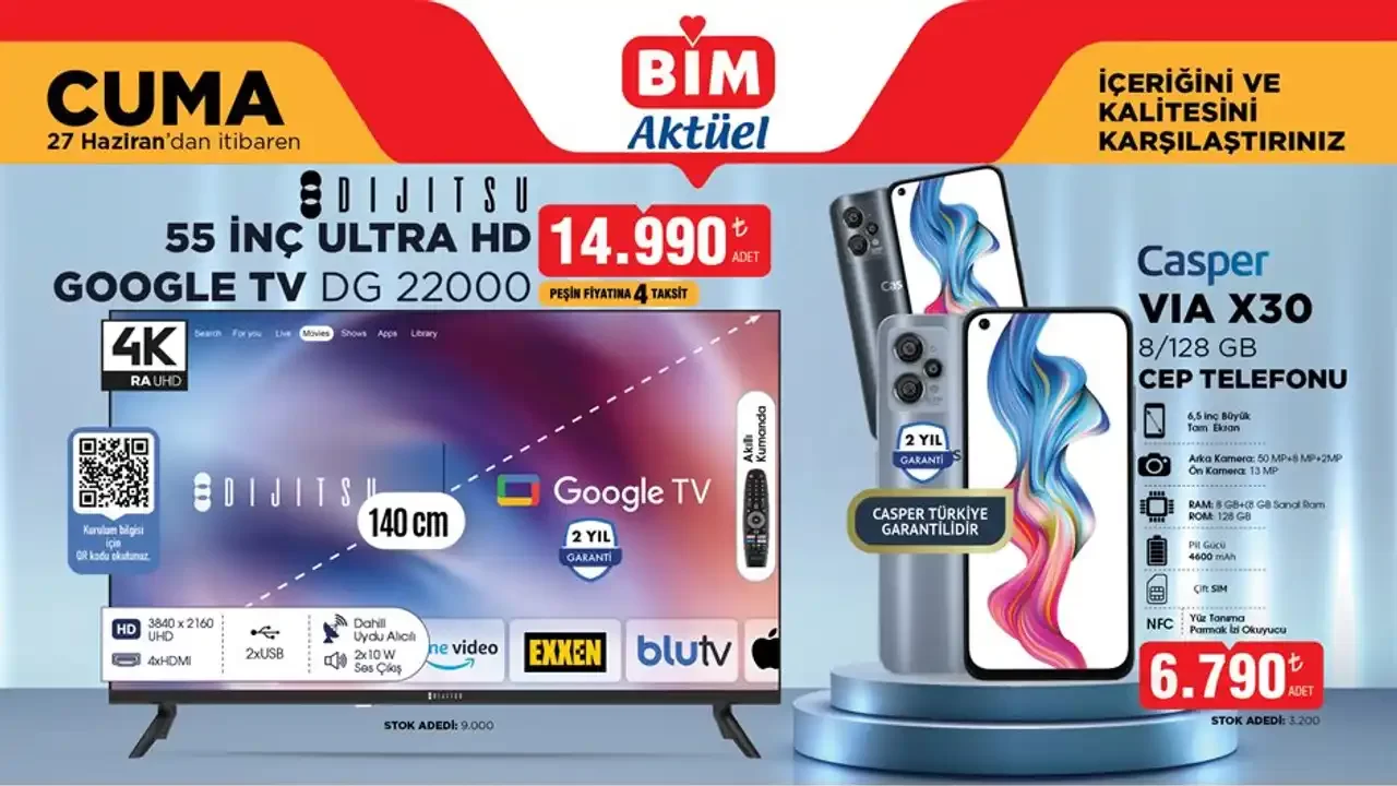 BİM 27 Haziran 2025 Aktüel Ürünler Kataloğu