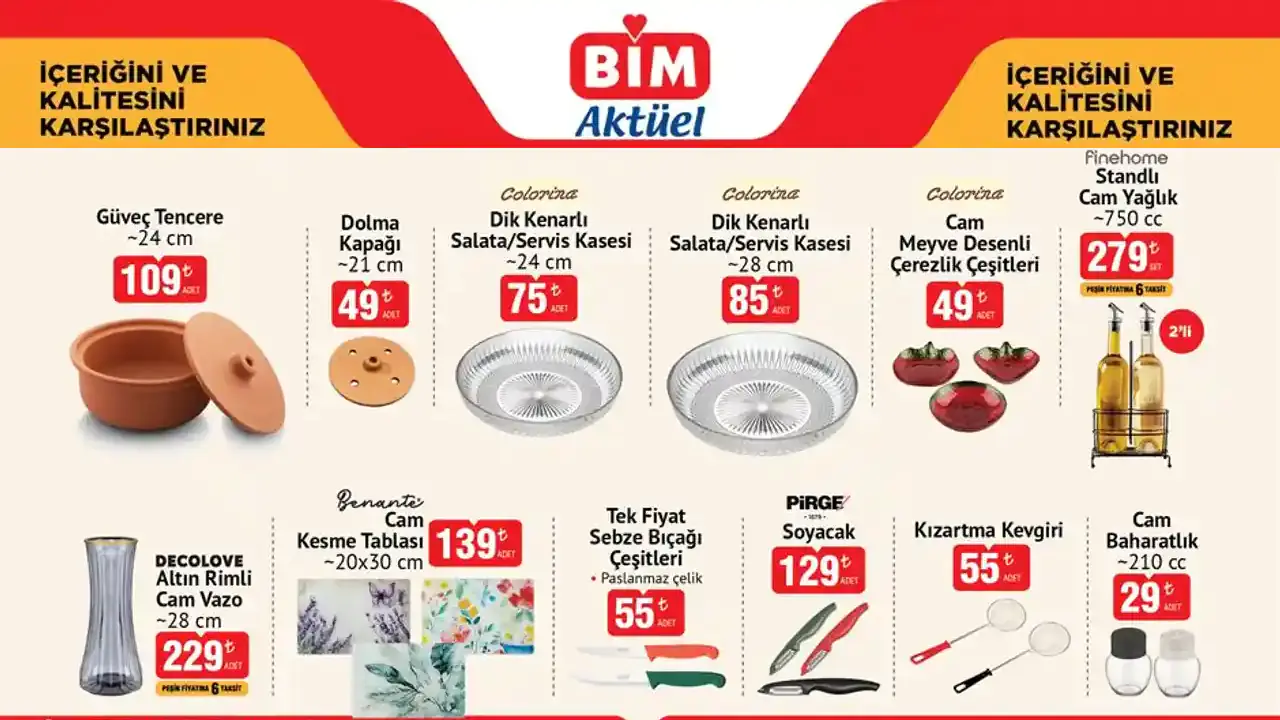 BİM 6 Haziran 2025 Aktüel Ürünler Kataloğu