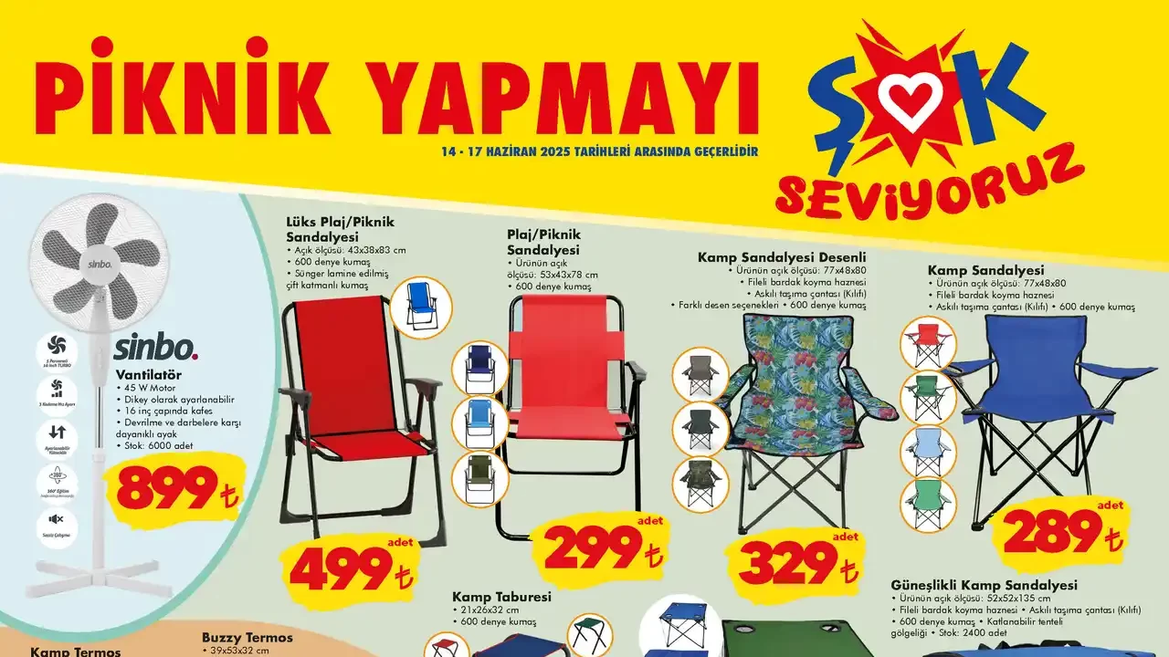 ŞOK 14 Haziran 2025 Aktüel Ürünler Kataloğu