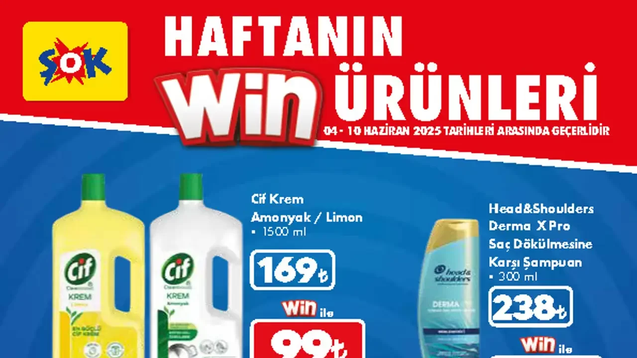 ŞOK 4 Haziran 2025 Aktüel Ürünler Kataloğu