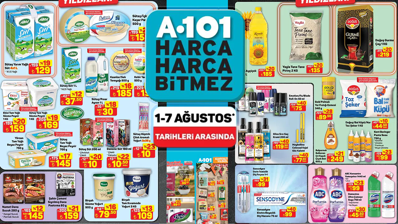 A101 1 Ağustos 2025 Aktüel Ürünler Kataloğu