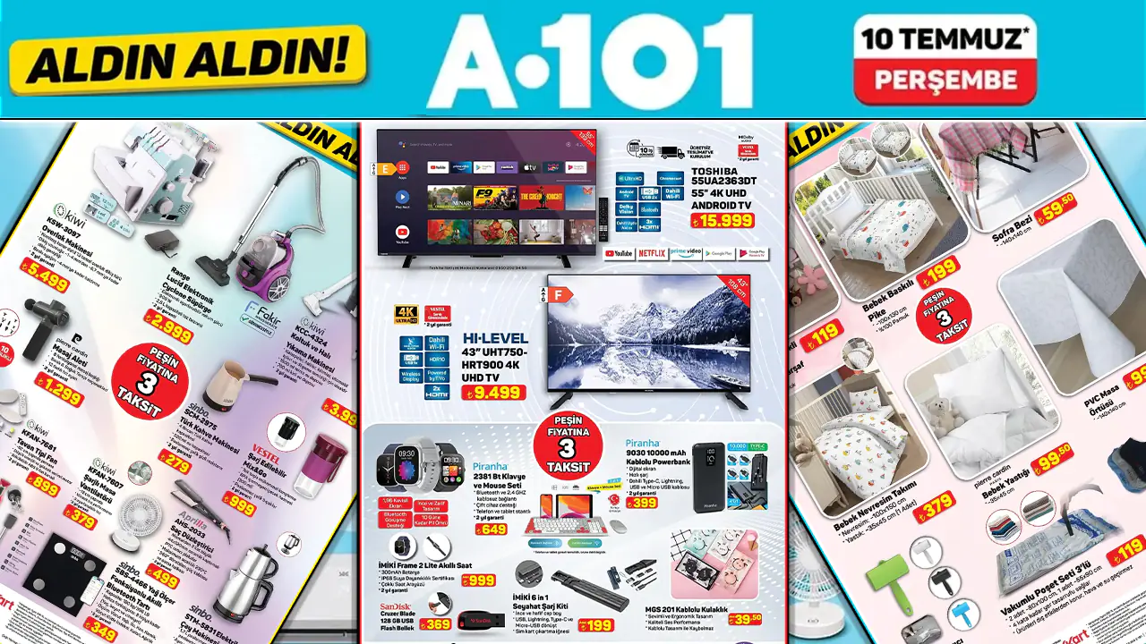 A101 10 Temmuz 2025 Aktüel Ürünler Kataloğu